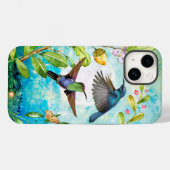 Hummingvogels Soil Floral Tuin Botanisch Case-Mate iPhone Case (Achterkant (horizontaal))