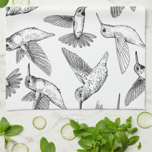 Hummingvogels Theedoek (Gevouwen)