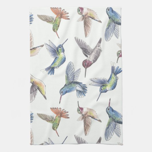 Hummingvogels Theedoek (Verticaal)