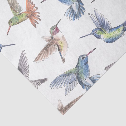 Hummingvogels Tissuepapier (Detail)