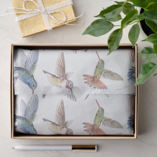 Hummingvogels Tissuepapier (Geschenk)
