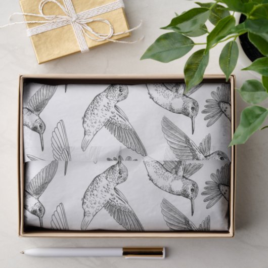 Hummingvogels Tissuepapier (Geschenk)