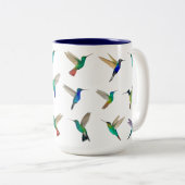 Hummingvogels Tweekleurige Koffiemok (Voorkant rechts)