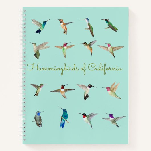 Hummingvogels uit Californië Notitieboek (Voorkant)