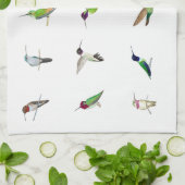 Hummingvogels uit Californië Theedoek (Gevouwen)