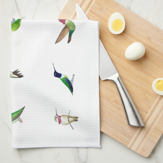 Hummingvogels uit Californië Theedoek (Quarter Fold)