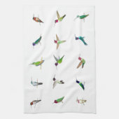 Hummingvogels uit Californië Theedoek (Verticaal)