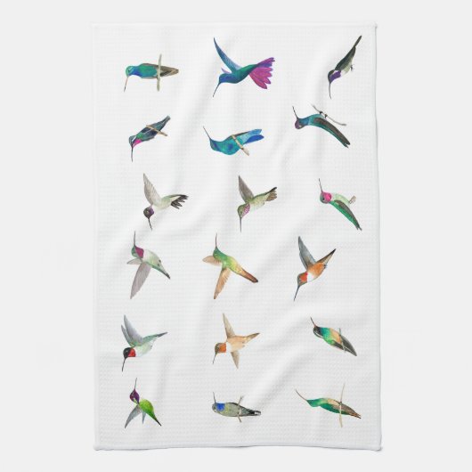 Hummingvogels uit Texas Theedoek (Verticaal)