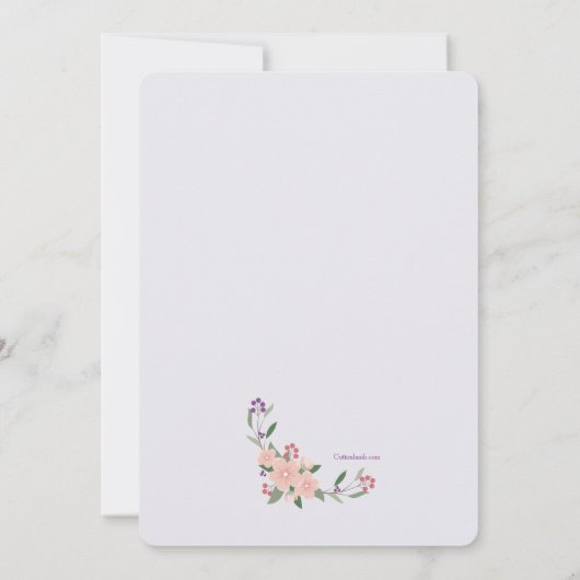 Hummingvogels Uitnodiging (Achterkant)