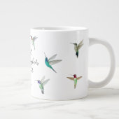 Hummingvogels van de Noord-Amerikaanse koffie-Mok Grote Koffiekop (Rechts)