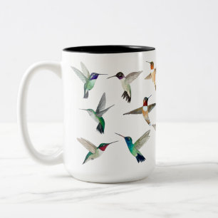 Hummingvogels van de Noord-Amerikaanse koffie-Mok Tweekleurige Koffiemok