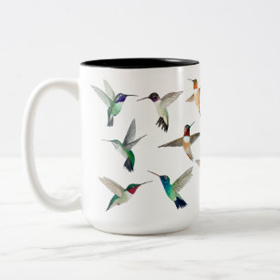 Hummingvogels van de Noord-Amerikaanse koffie-Mok Tweekleurige Koffiemok