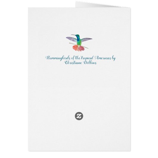 Hummingvogels van het tropische Amerika (Achterkant)