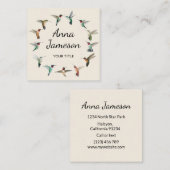 Hummingvogels, Visitekaartje op het grote plein (Voorkant / Achterkant)