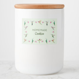 Hummingvogels Voedselcontainer Etiket