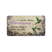 Humminvogels Adres Etiket (Voorkant)