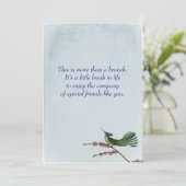 Hummungbird Brunch Kaart (Staand voorkant)