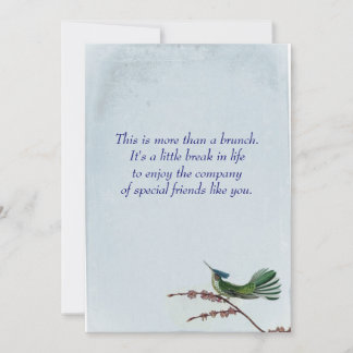 Hummungbird Brunch Kaart