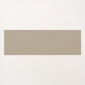 Hummus beige, lichtbruin, neutraal, vaste kleur yogamat (Achterkant (horizontaal))