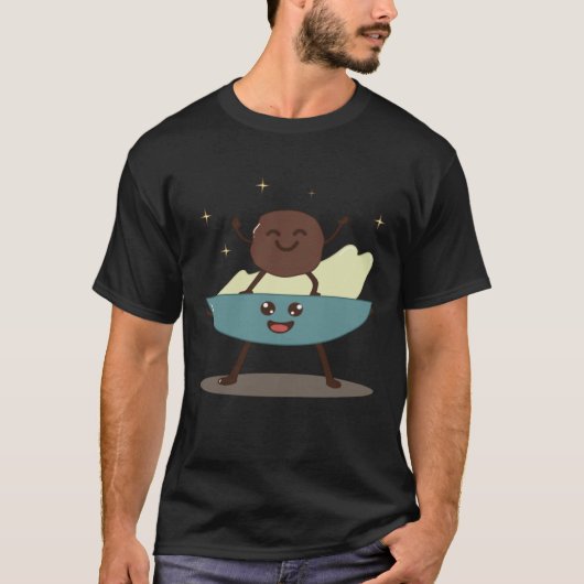 Hummus Bowl Dancing With Falafel Healthy Levant T-shirt (Voorkant)