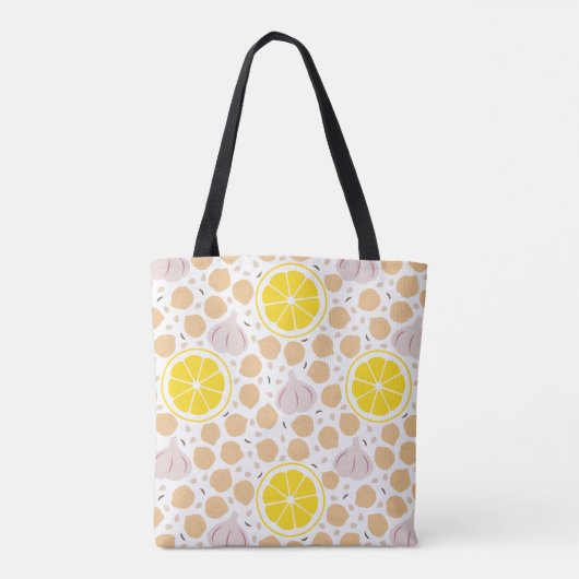 Hummus Canvas tas (Achterkant)