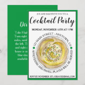 Hummus Chickpeas Mediterranean Food Cocktail Kaart (Voorkant / Achterkant)