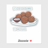Hummus & Falafel  Sticker (Vel)