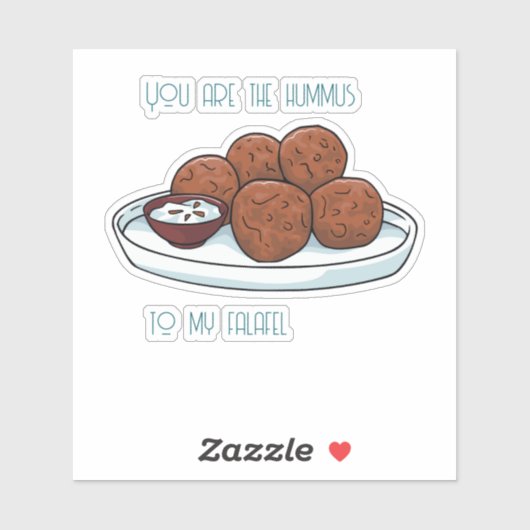 Hummus & Falafel Sticker (Vel)
