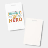 Hummus Hero Badge (Voor- en achterkant)