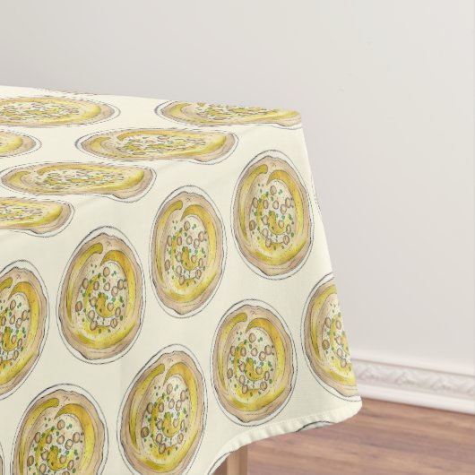 Hummus Houmous Chickpeas Mediterranean Food Dip Tafelkleed (Voorbeeld)