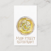 Hummus Houmous Kikkererwten Mediterraan Voedsel Ca Visitekaartje (Voorkant)