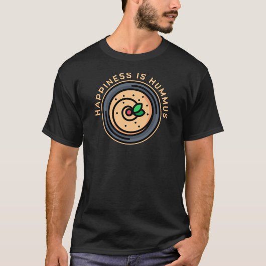 Hummus is Geluk T-shirt (Voorkant)
