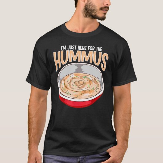Hummus Pun Chickpeas Mediterranean Food 1 T-shirt (Voorkant)