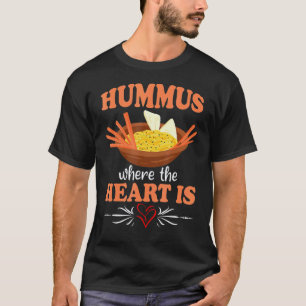Hummus Vegan Voedsel Dierenwelzijn Midden-Oosterse T-shirt