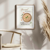 Hummus Verspreiden en Keukendecor met Goedheid Poster