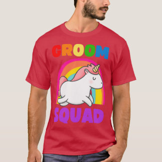HUMOERIGE BRUIDEGOM LGBT BACHELOR PARTY T-SHIRT