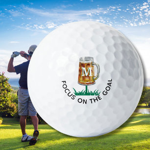 Humor 19e Tee Biermok Monogram Golfballen