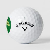Humor 19th Hole Beer Glass Putt Initialen Golf Bal (Logo)