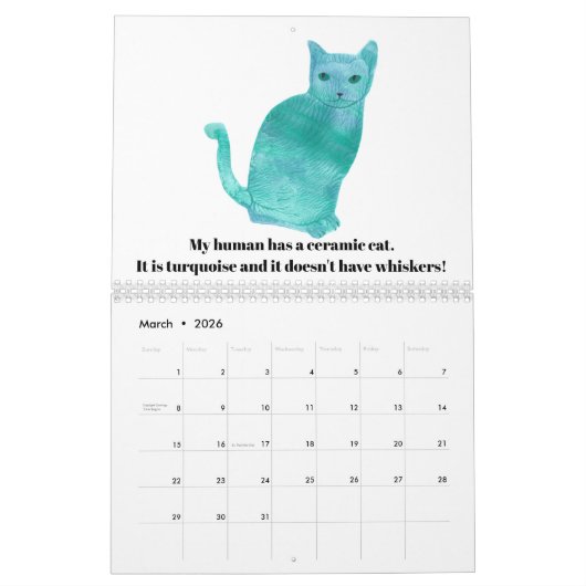 Humor 2019 voor katten en onderschriften kalender (Mar 2026)