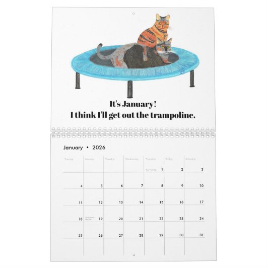 Humor 2019 voor katten en onderschriften kalender (Jan 2026)