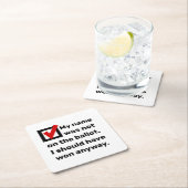 Humor 2024 kartonnen onderzetters (Insitu)