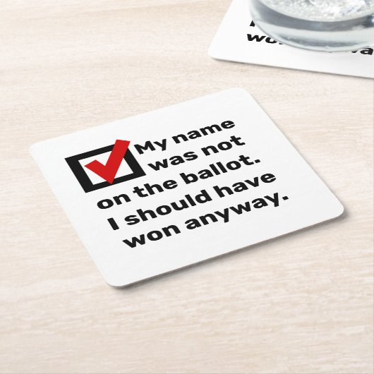 Humor 2024 kartonnen onderzetters (Schuin)