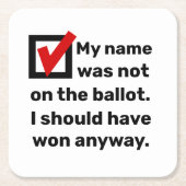 Humor 2024 kartonnen onderzetters (Voorkant)