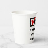 Humor 2024 papieren bekers (Rechts)