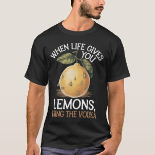 Humor als het leven je citroenen geeft, breng de w t-shirt