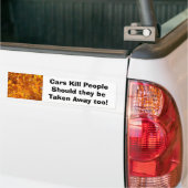 Humor auto's Dood Mensen met bumsticker weghalen Bumpersticker (Op Truck)