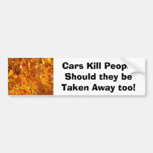 Humor auto's Dood Mensen met bumsticker weghalen Bumpersticker
