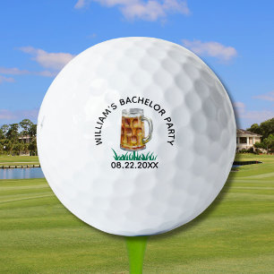 Humor Bachanalor Party T-shirt Biermok Naam Golfballen