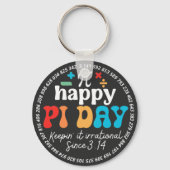 Humor Be Irrational Celebrate Pi Symbol Math  Sleutelhanger (Voorkant)