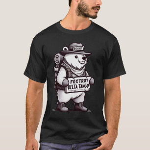 Humor Beer T-shirt - Foxtrot Delta Tango Quote Des